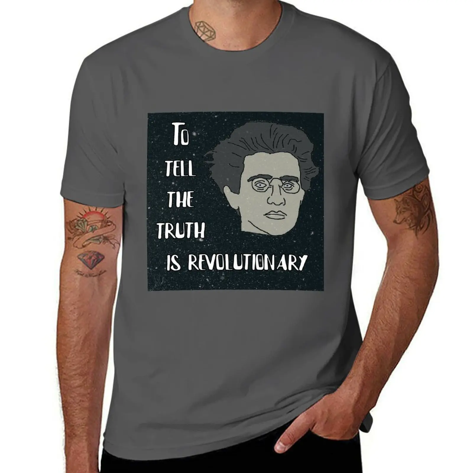 

Antonio Gramsci Quote: To Tell The Truth T-Shirt t shirt for man 100 percent cotton t shirt man designer T-Shirt
