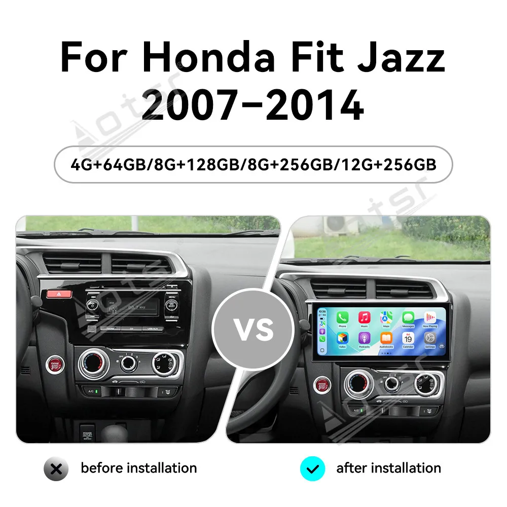 

Для Honda Fit Jazz 2007-2014: автомагнитола Android 15 с 15,8-дюймовым HD-экраном, мультимедийный видеоплеер, GPS-навигация, Carplay, DSP