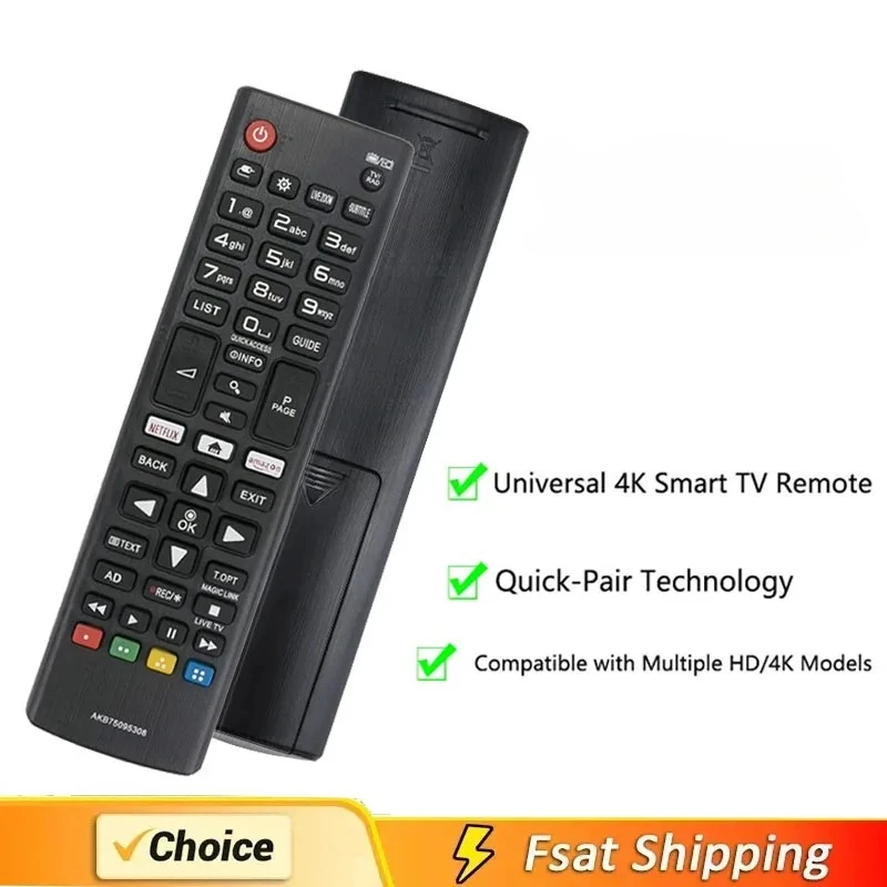 HIGH QUALITY ABS REMOTE CONTROL AKB75095308 AKB75095307 AKB75675311 FOR SMART TV 433MHZ