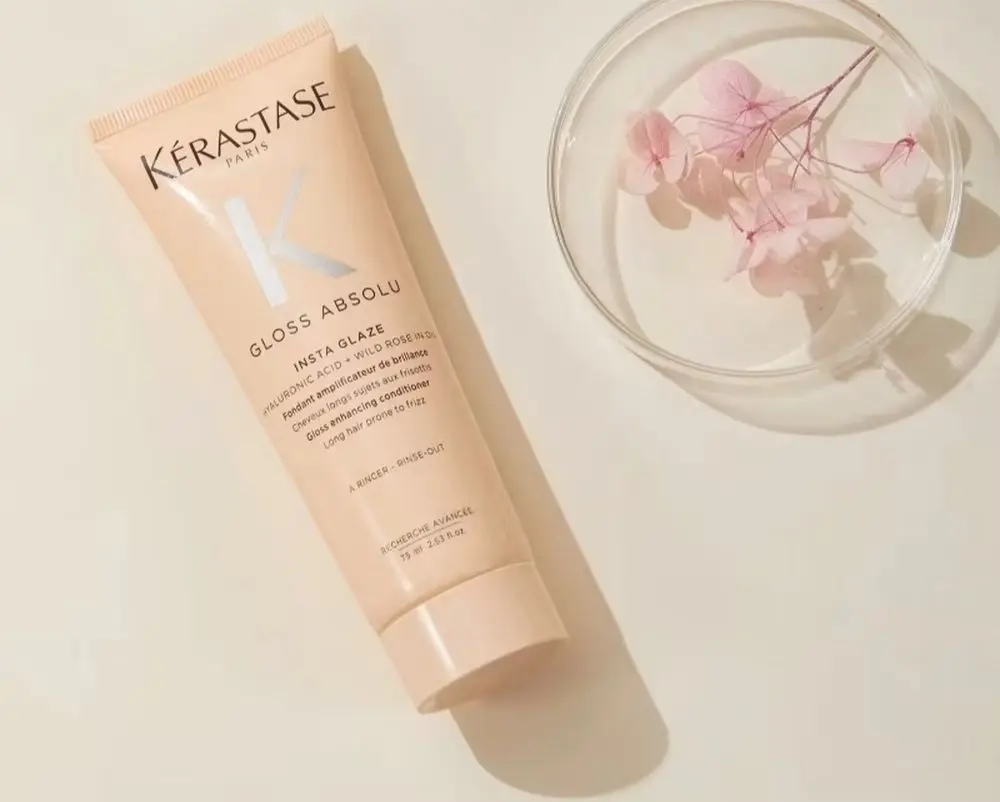 Kerastase Gloss Absolu Gloss Enhancing Conditioner 75ml/2.5oz, Original Conditioner for Women/Men, Hair Care Treatment