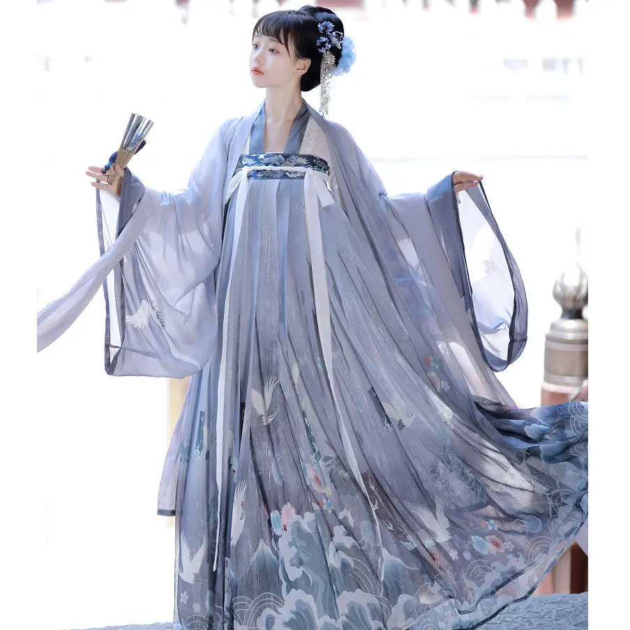 Hanfu Women Ancient Chinese Costume Princess Tang Dynasty Robe Elegant Fairy Dance Stage Performance Clothing Hanfu Folk Dress