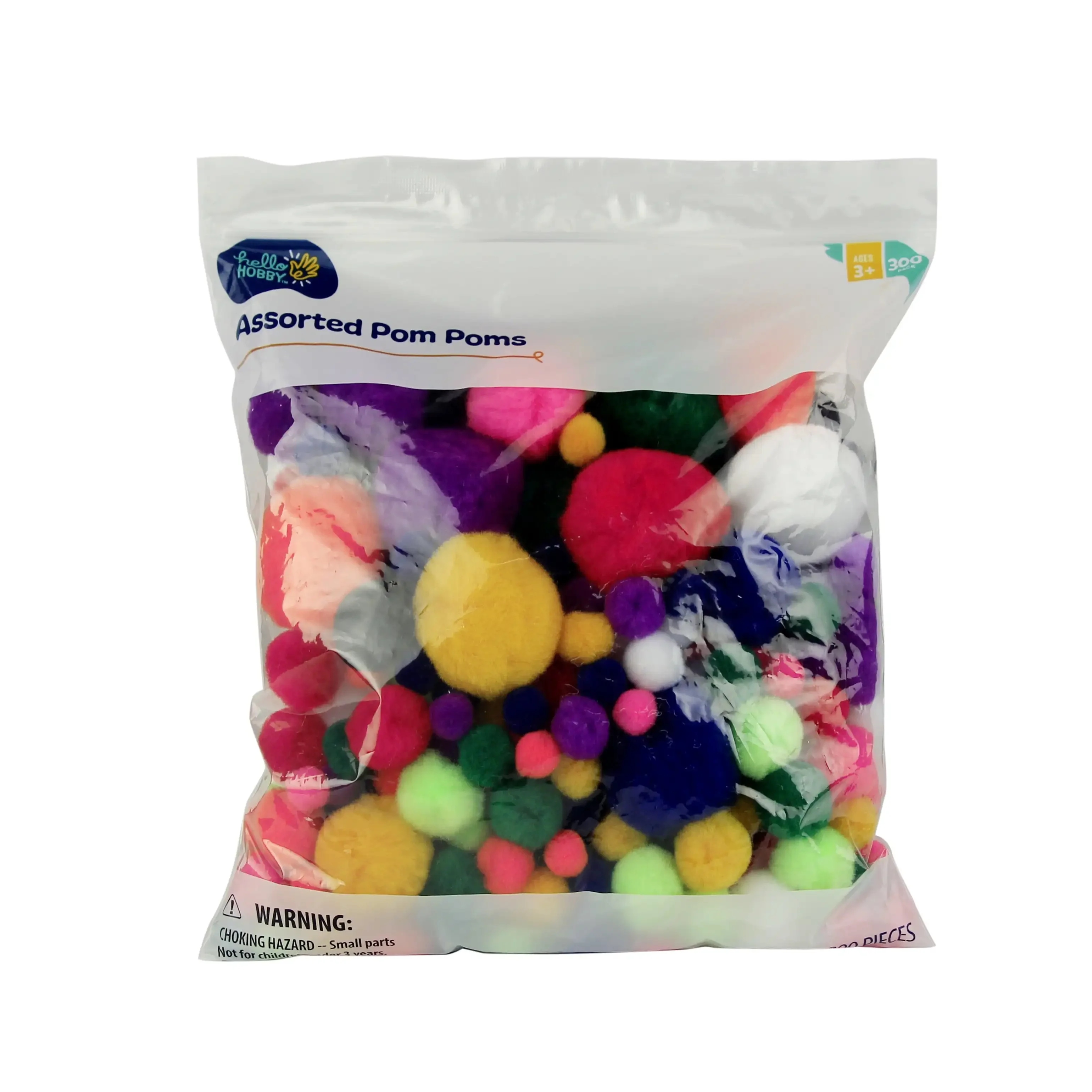 Rainbow Multicolor Pom Poms