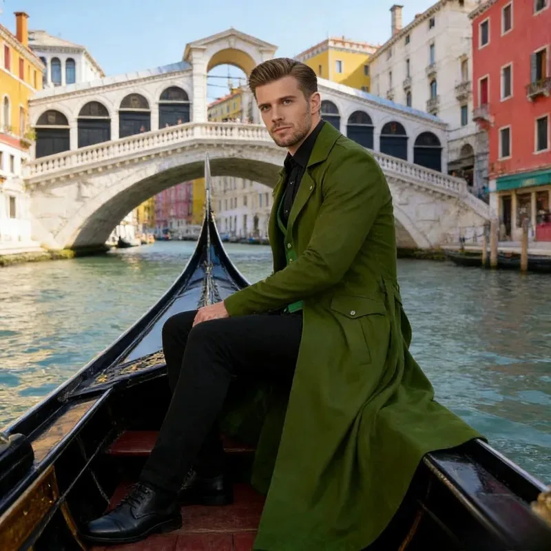 

Medieval Retro Men's Tailcoat Embroidered Gothic Steampunk Tuxedo Long Sleeve Jacket for Halloween Cosplay