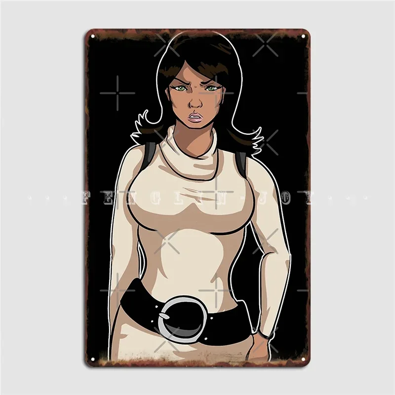 Funny Art Lana Kane Graphic Archer Tv Sitcom Metal Sign Mural Painting Home Cinema Garage Custom Tin sign Poster