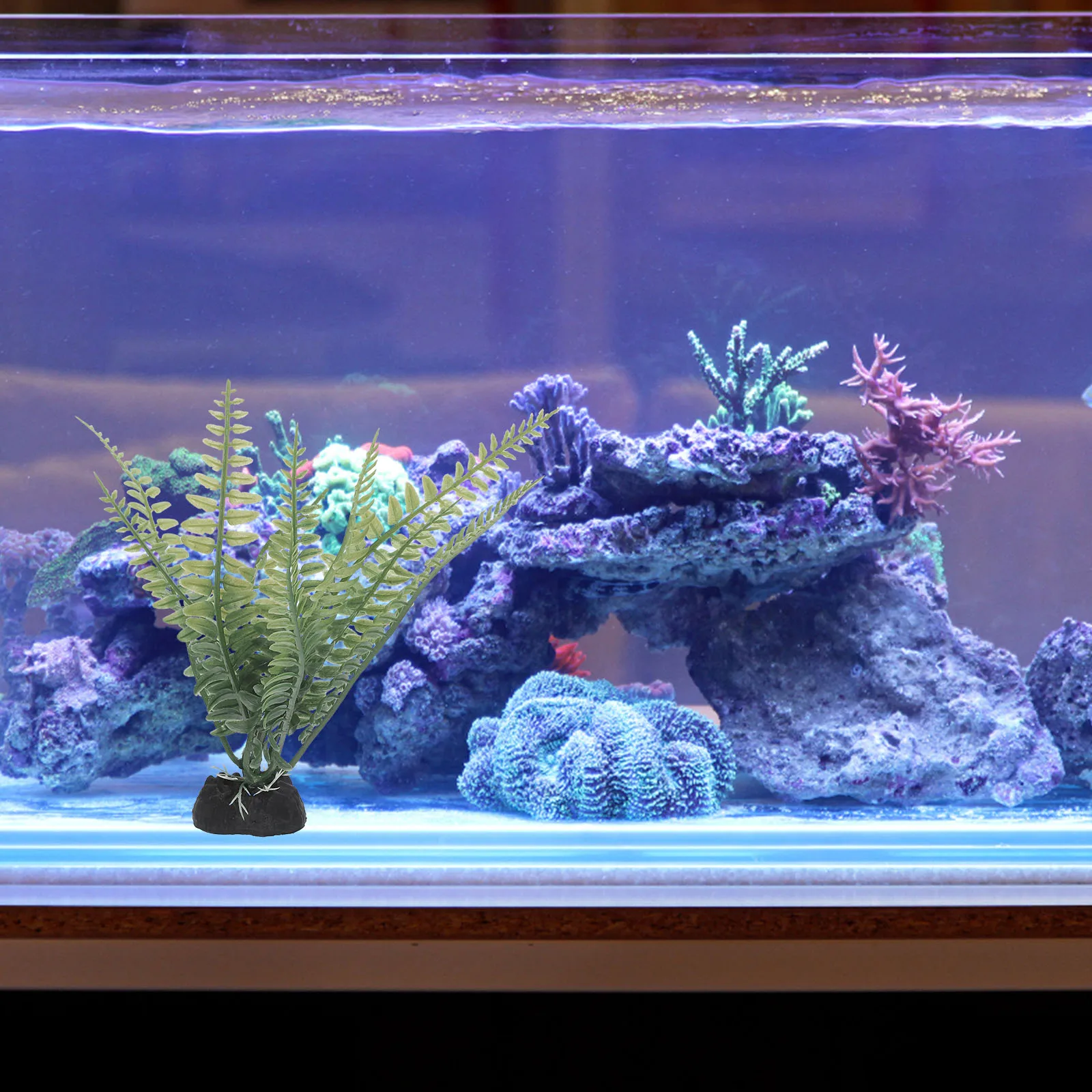 

12pcs Aquarium Plant Decor Water Grass Fish Tank Plants Vivid Artificial Green Plants Terrarium Landscape Aquatic Turtle Tank