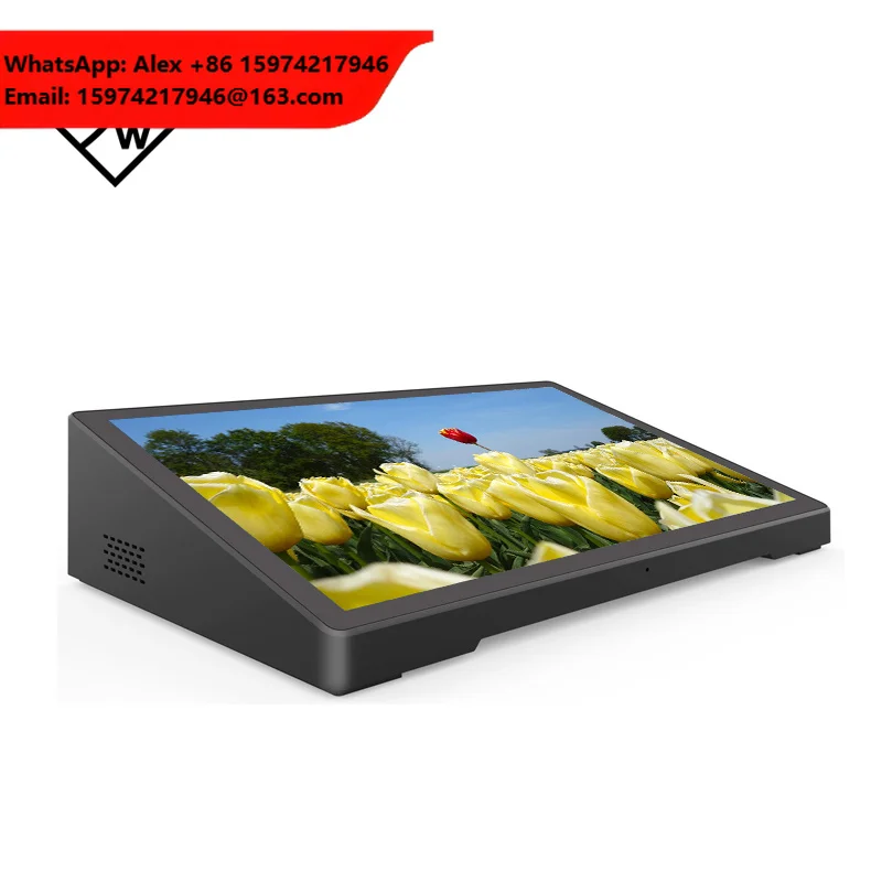 10.1 Inch All-in-One Desktop Android PC LED Touch Screen 16GB ROM WiFi USB Interface Waterproof Camera Features Business Use