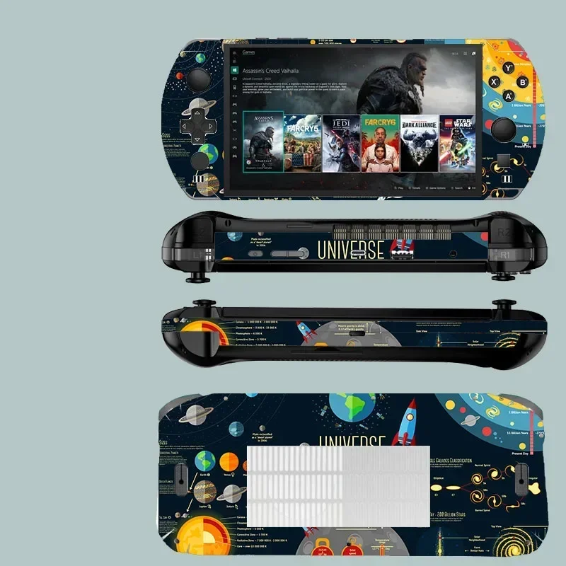 Pre-cut 1x Top+1x Back+Side Skin Sticker Case Cover Protective Film For 2022 2023 2024 GPD Win 4 3