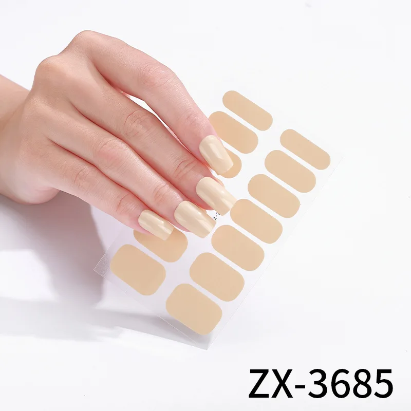 

MEBIS Nail Sticker ZX Nobake Gel Threedimensional Diamond Bronzing Full Waterproof Oil Film Nail Nails Sticker