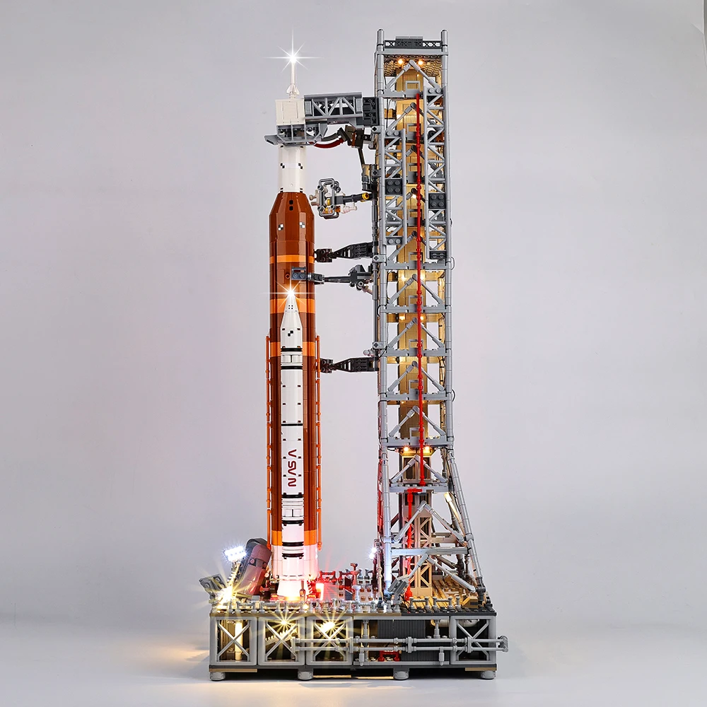 Conjunto de luz LED EASYLITE para sistema de lançamento espacial NASA Artemis 10341 tijolos modelo sem blocos de construção【versão de som RC】