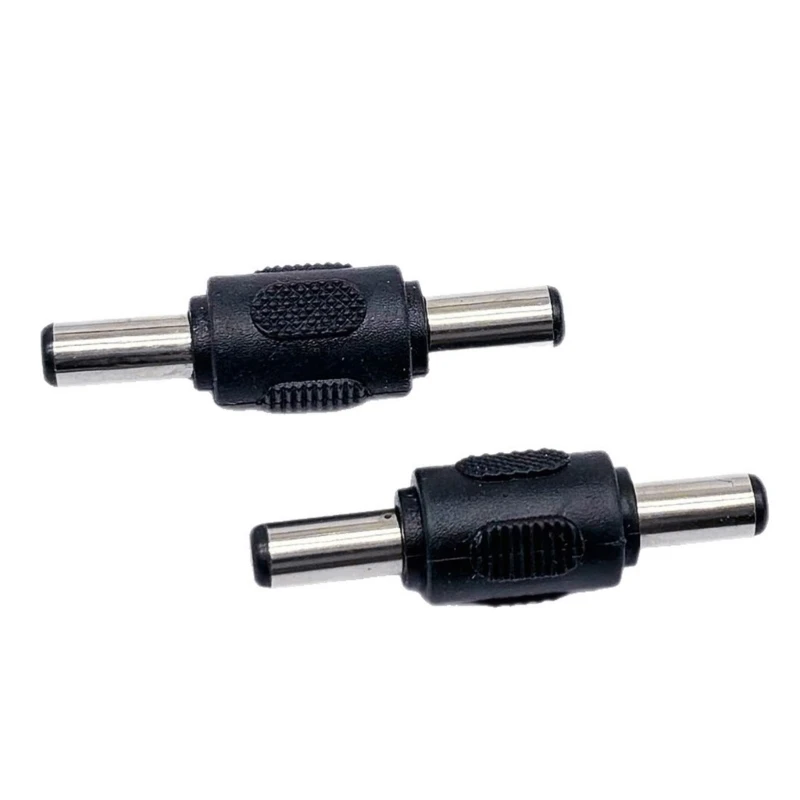 Reliabled DC5.5x2.1mm Inlet Outlet Connector Pair Heavy Duty ABS Metal Structure For Various Gadgets
