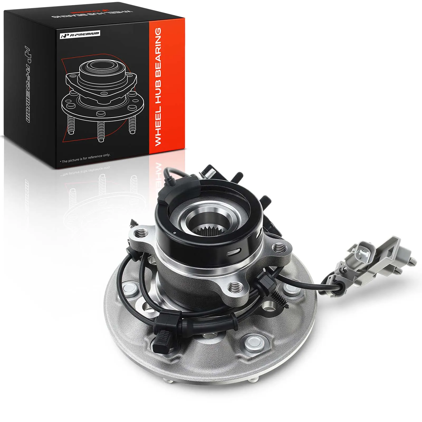 A-Premium Front Left Wheel Hub & Bearing Assembly with ABS for Chevrolet Colorado 2004-2008 GMC Canyon 2004-2008 Isuzu i-350 4WD
