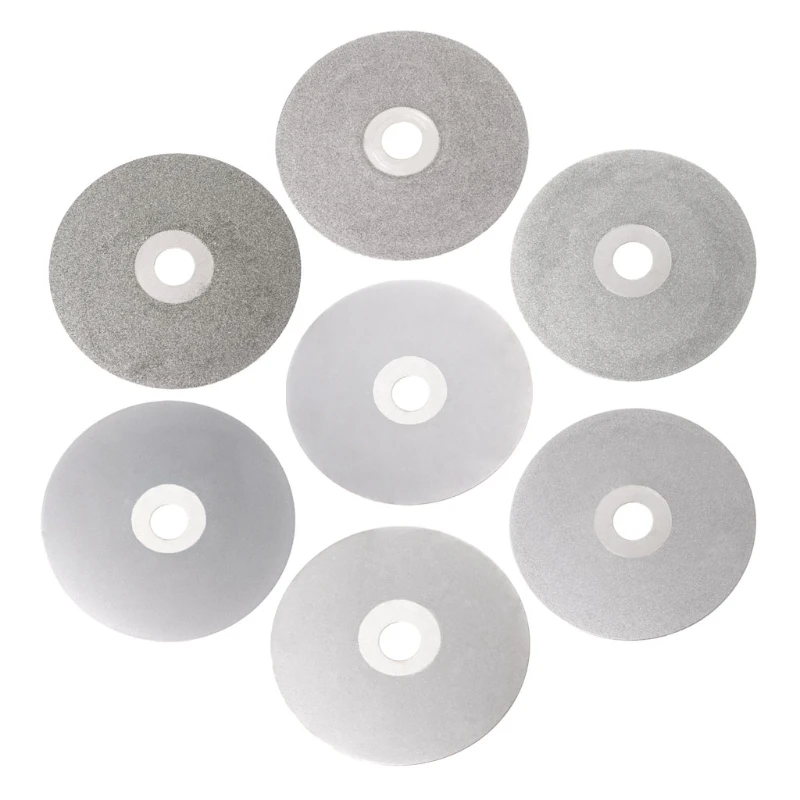 4" 100mm 80-2000# Diamond Coated Flat Lap Wheel Lapidary Polishing Grinding Disc