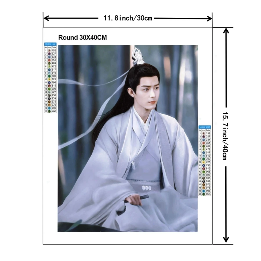 The Untamed Xiao Zhan Wang Yibo 5d Diy Diamond Painting Kits Chen Qing Ling Drama Photo Art Cross Stitch Mosaic Home Decor