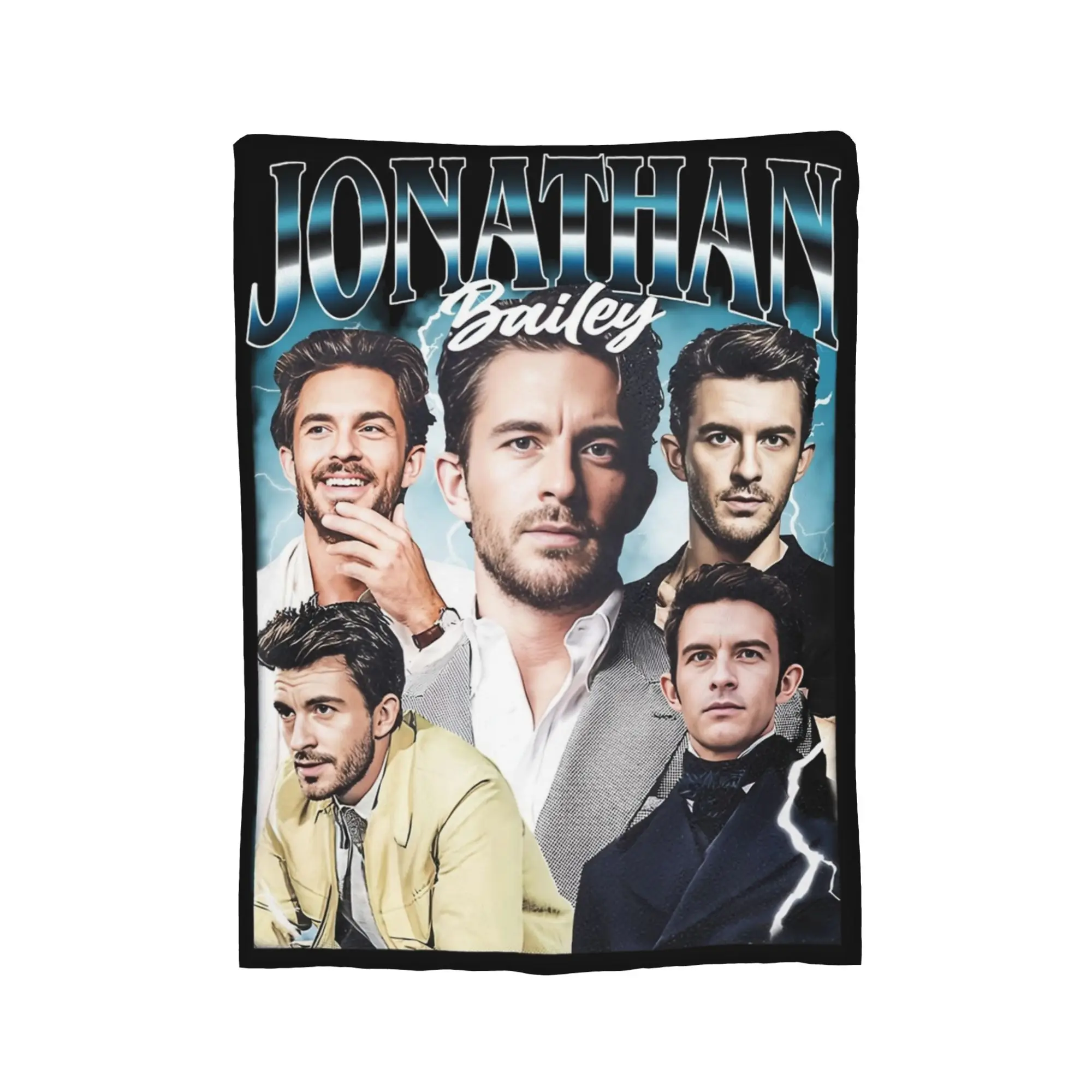 Jonathan Bailey Actor Blankets Fleece Autumn/Winter  Portable Super Soft Throw Blankets for Sofa Outdoor Quilt