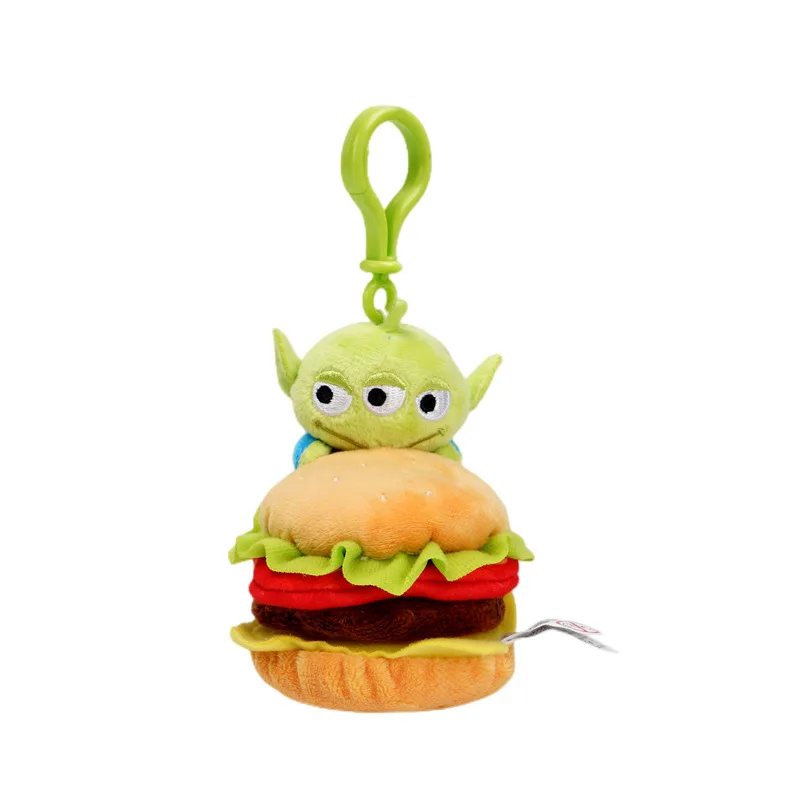 

Disney Toy Story Alien cute Plush Key chain Three-Eyed Boy Doll 11CM School Bag Backpack Pendant Gift for Kids Fans