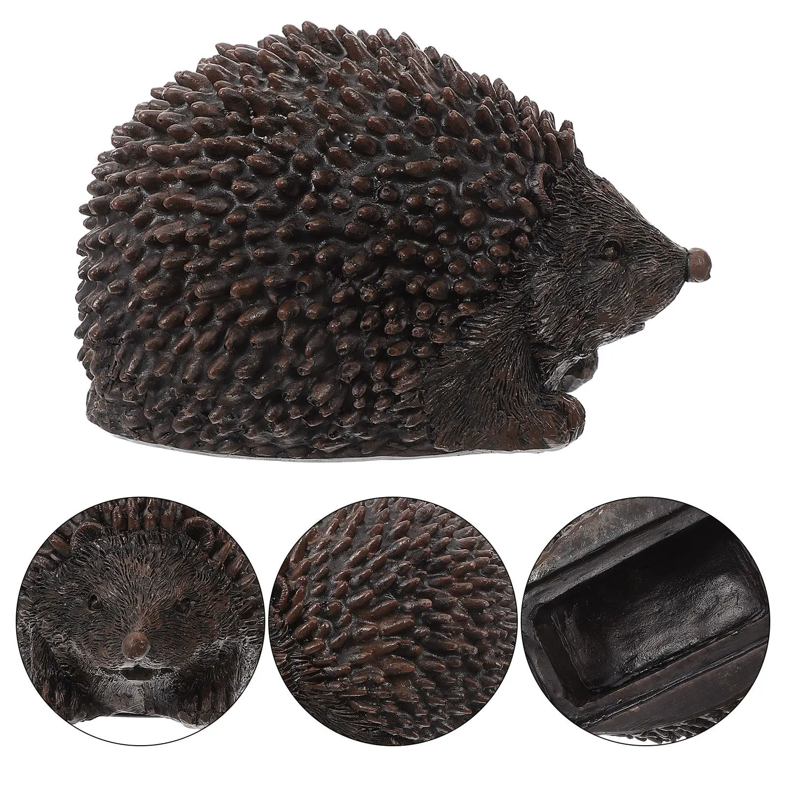 

Уличный контейнер для хранения ключей в виде ежика, из полимерной смолы, для сада, двора, газона, крыльца, для безопасности и декора