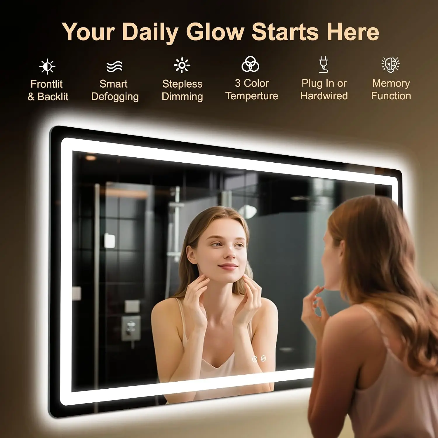 LED Bathroom Mirror, 55