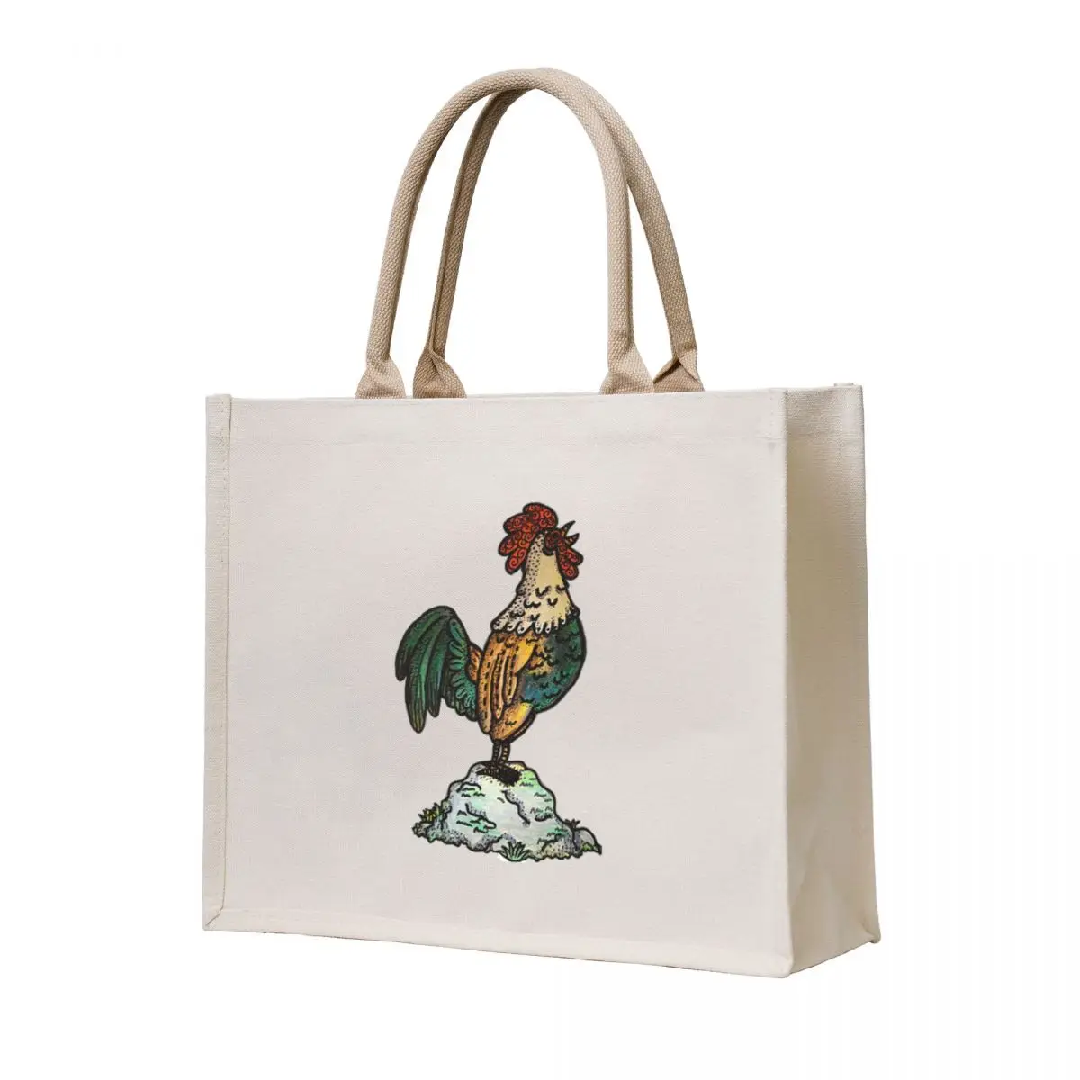

Rooster Tote Bag tote bag supermarket folding bag shopping trolley Women's