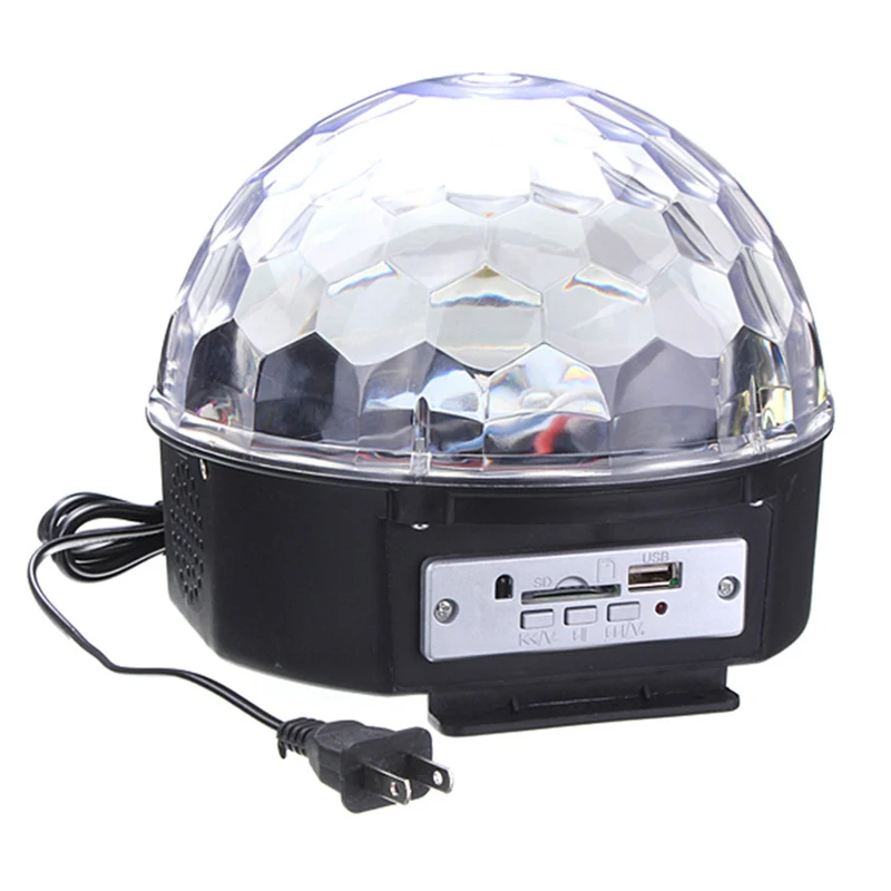 Lampu Bola Sihir Kristal MP3 + Bluetooth LED Lampu Panggung DJ Klub Pesta Disko untuk Klub Ulang Tahun Pesta Karaoke Bar KTV