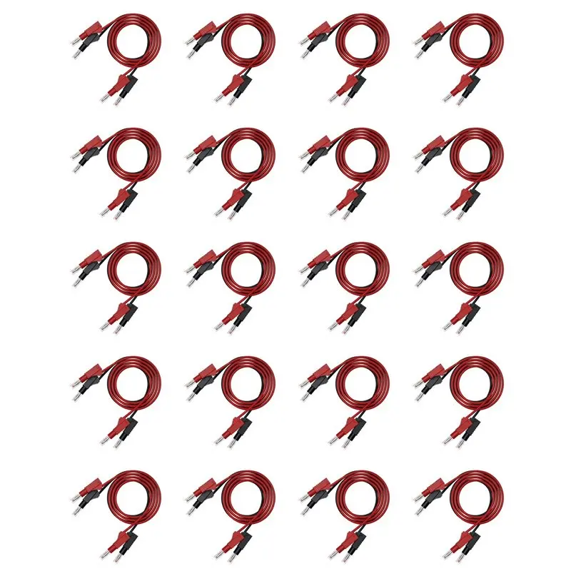 2025 Trend 40Pcs Multi-Meter Test Leads Cable Jumper Wire Line Security 4Mm Banana Plug Retractable Test Tool Red Black