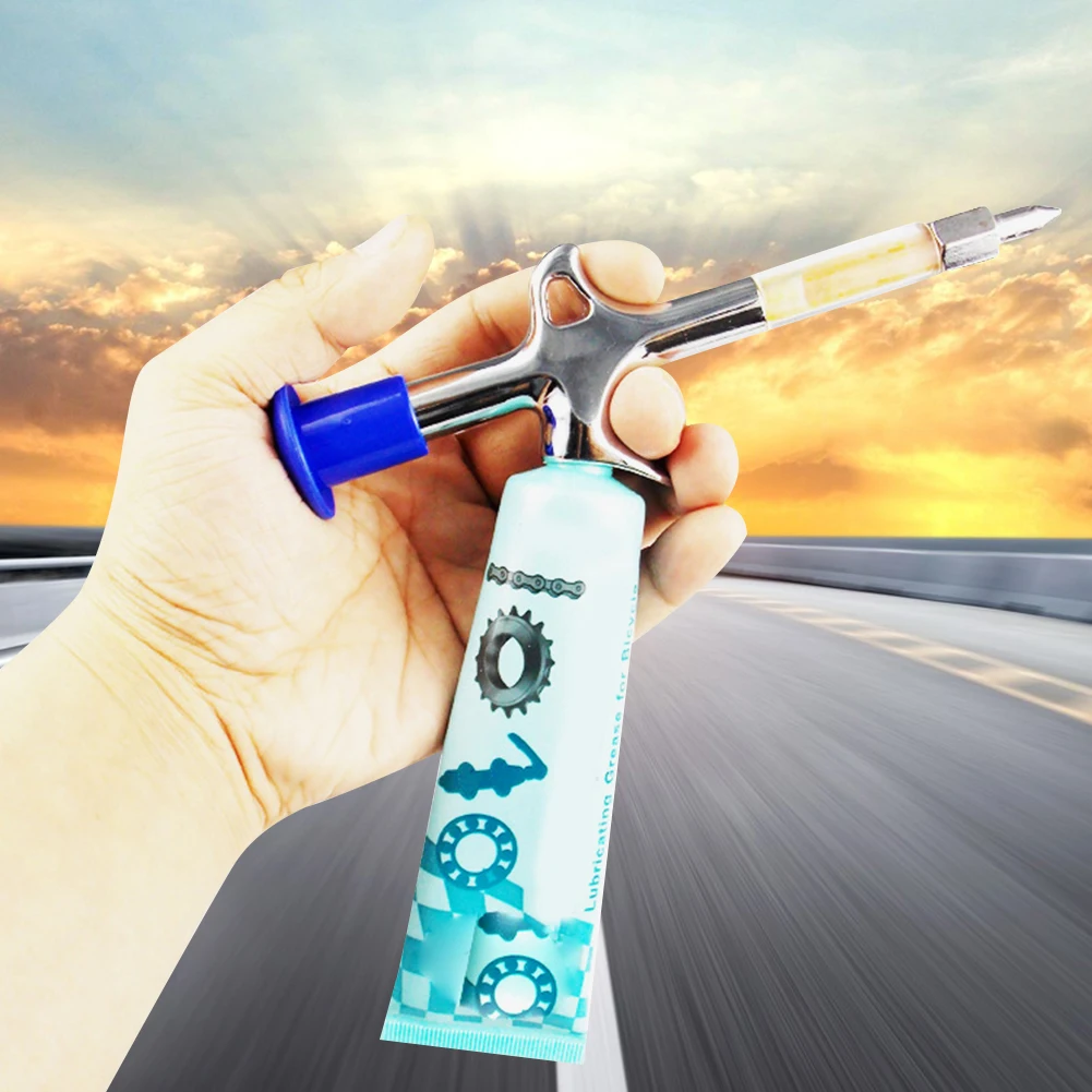 

Пистолет-инжектор для велосипедной смазки, пистолет для велосипедной смазки, видимый велосипедный инжектор для смазки, инструмент для смазки педали нижнего кронштейна