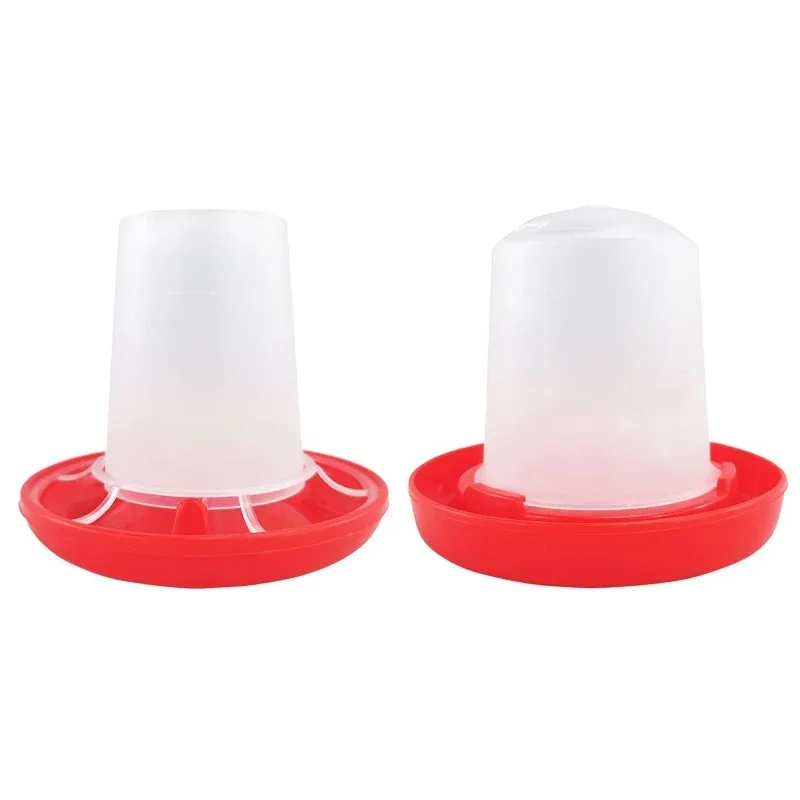 New Chick Waterer Feeder Plastic Automatic Poultry Waterer Food Containers for Chickens Birds Pigeons Quails Easy To Use