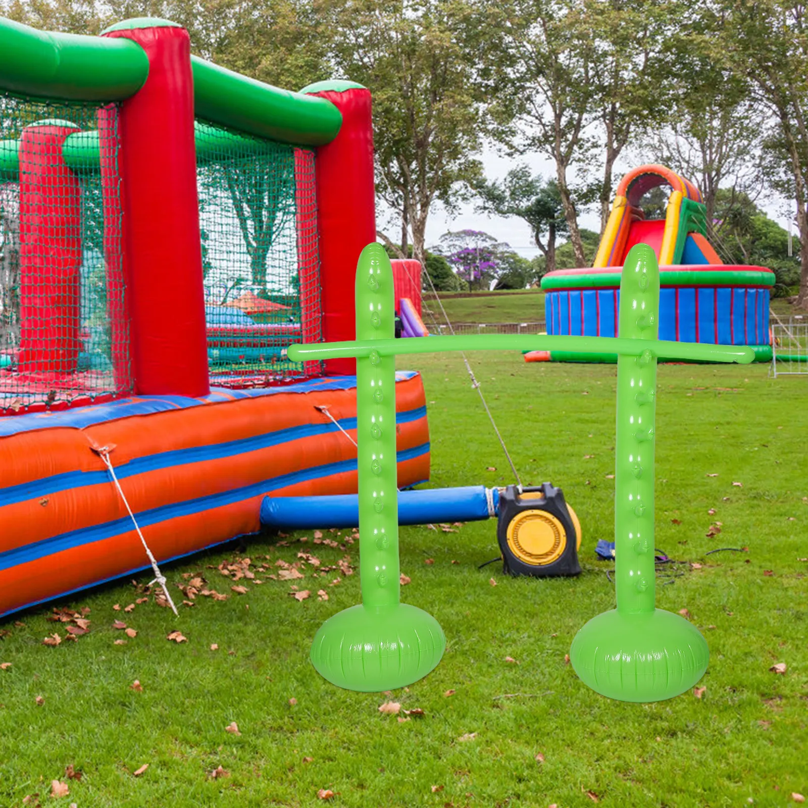 

Inflatable High Jump Bar Portable Adjustable Height Outdoor Party Game Pool Inflatable Sticks Backyard Games Summer Party