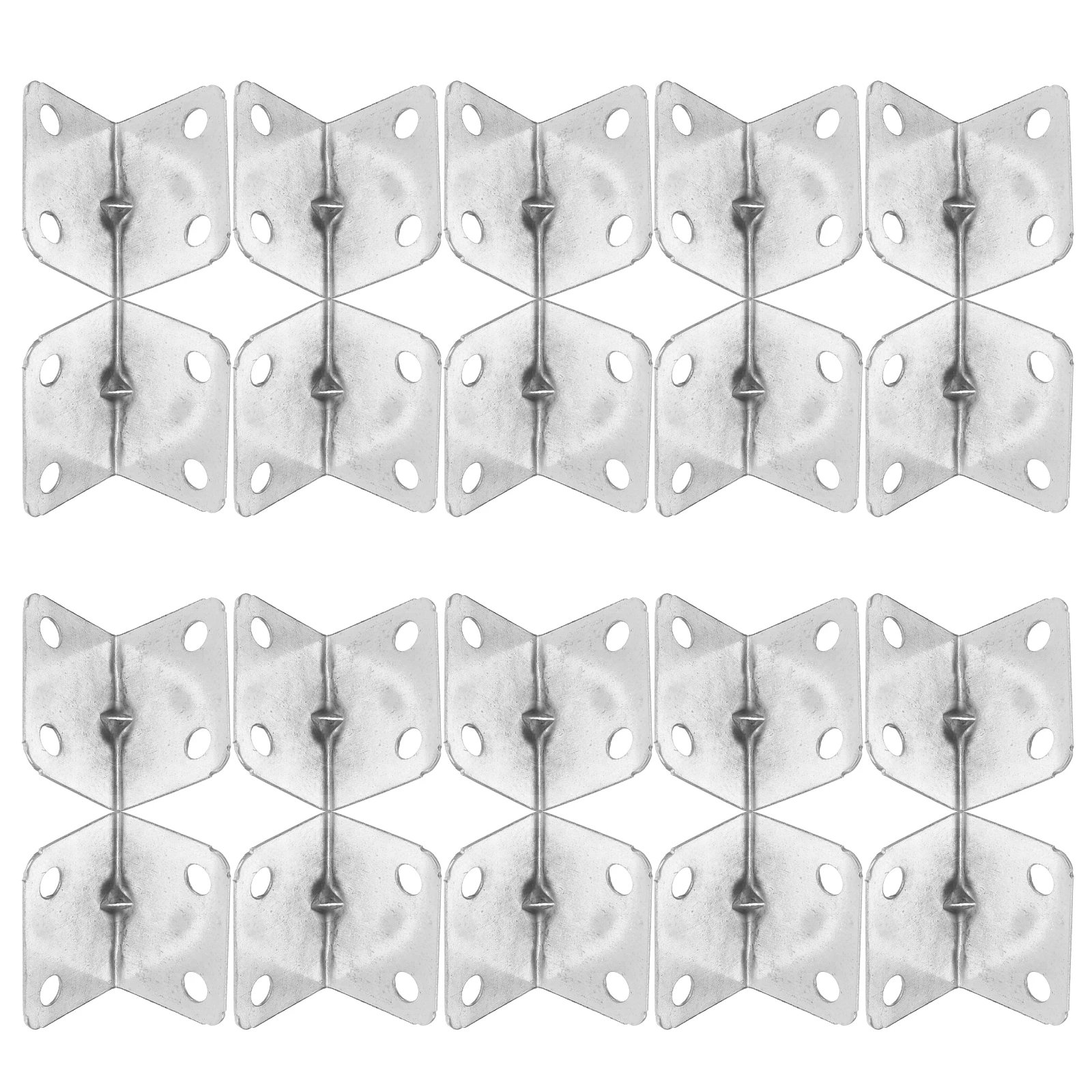 

50 Pcs Angle Brackets 90 Angle Brackets Degree L Shape Shelf Corner Braces Metal Table Cabinet Connectors Hardware
