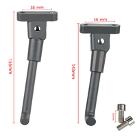 143/155mm Gray Black Parking Kickstand For Xiaomi M365 1s Pro 2 Pro Electric Scooter Stand Foot Support Modification Parts