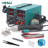 YIHUA 853D 2A USB  Rework Station Power Supply Soldering Iron Hot Air Desoldering Gun Soldering Station Phone Repair Tool