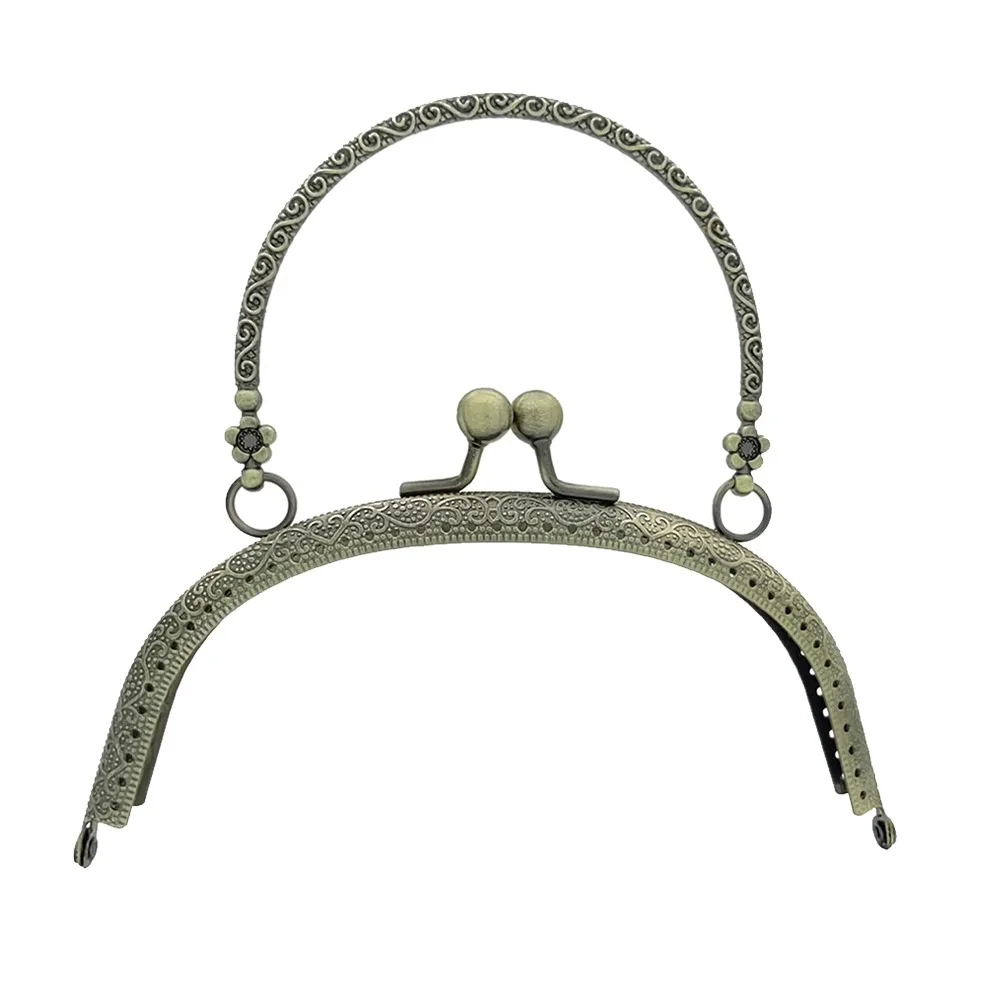 New Metal Purse Frame Kiss Clasp Vintage 16.5CM Bag Kiss Clasp Lock Bag Clasps Bag Making