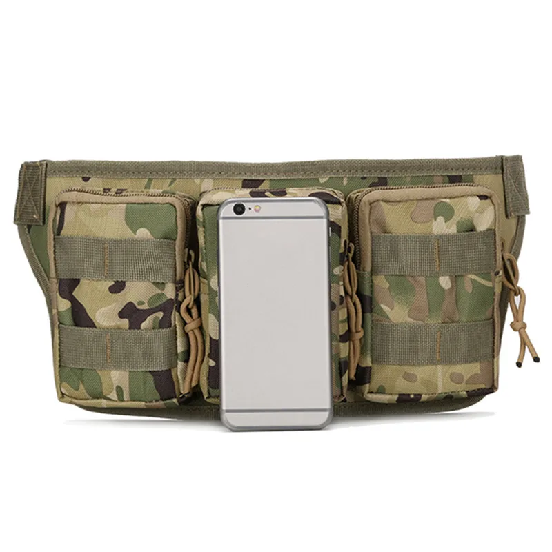 Utilitário Fanny Pack para homens, Bolsa de cintura, Hip Bum Belt, Bolsa Molle ao ar livre, Edc, Camping, Caminhada, Escalada