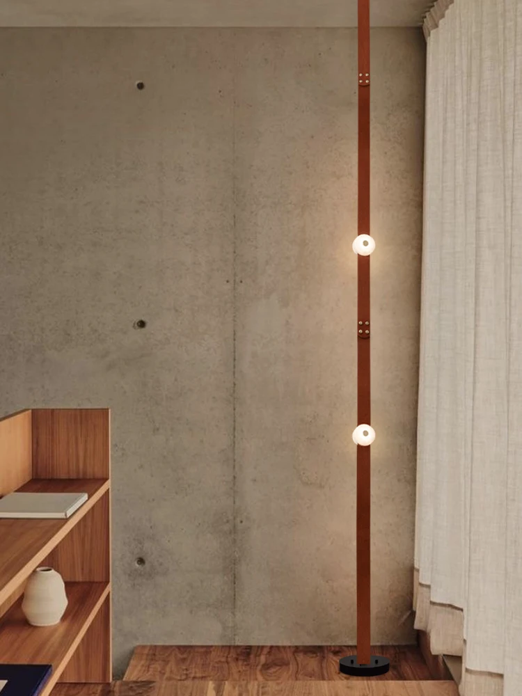 

Long Leather Strap Marble Design Dimamble LED Pendant Light 2025 Chandelier Suspension Luminaire Lampen For Living Room