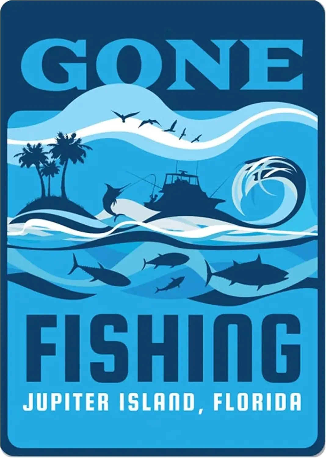 Gone Fishing SignFishing Sign Personalized Sign Fisherman Gift Fishing Gift Home Decor Anglers Gift Wall Decor - Metal Sign 8x12
