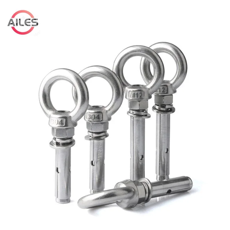 

Sleeve Anchor Concrete Expansion Eye Bolt 304 Stainless Steel Installation Artifact Hook Long Universal Ring Expansion Screws