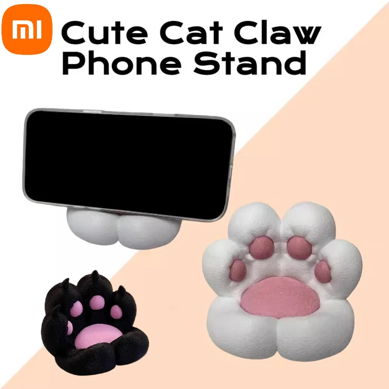 Xiaomi لطيف قاعدة القط مخلب حامل هاتف سطح المكتب الإبداعية حامل داعم قلادة الضغط الحرفية الديكور حامل هاتف 2026 #1