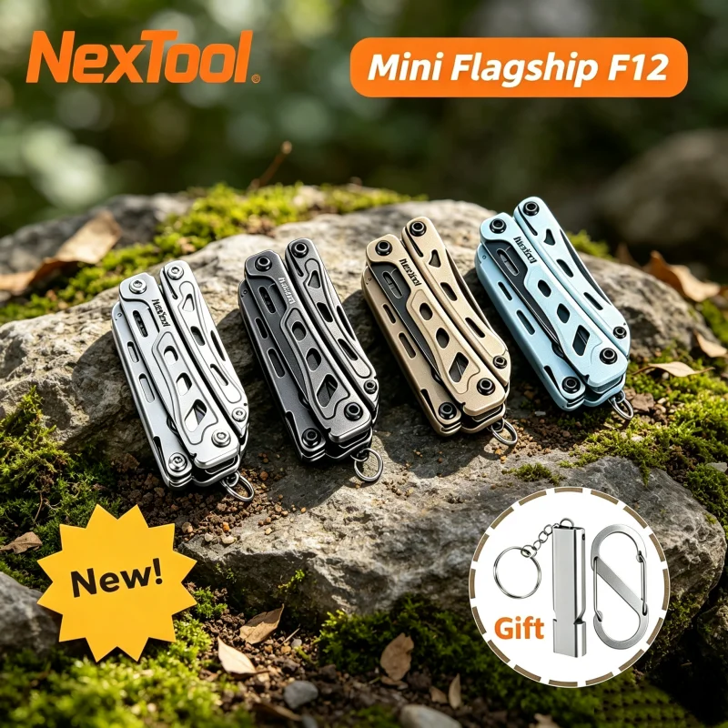 NexTool Mini Flagship F12 Multi Tool 13 In 1 Folding EDC Multitool Screwdriver Pliers File Ruler Outdoor Camping Tools