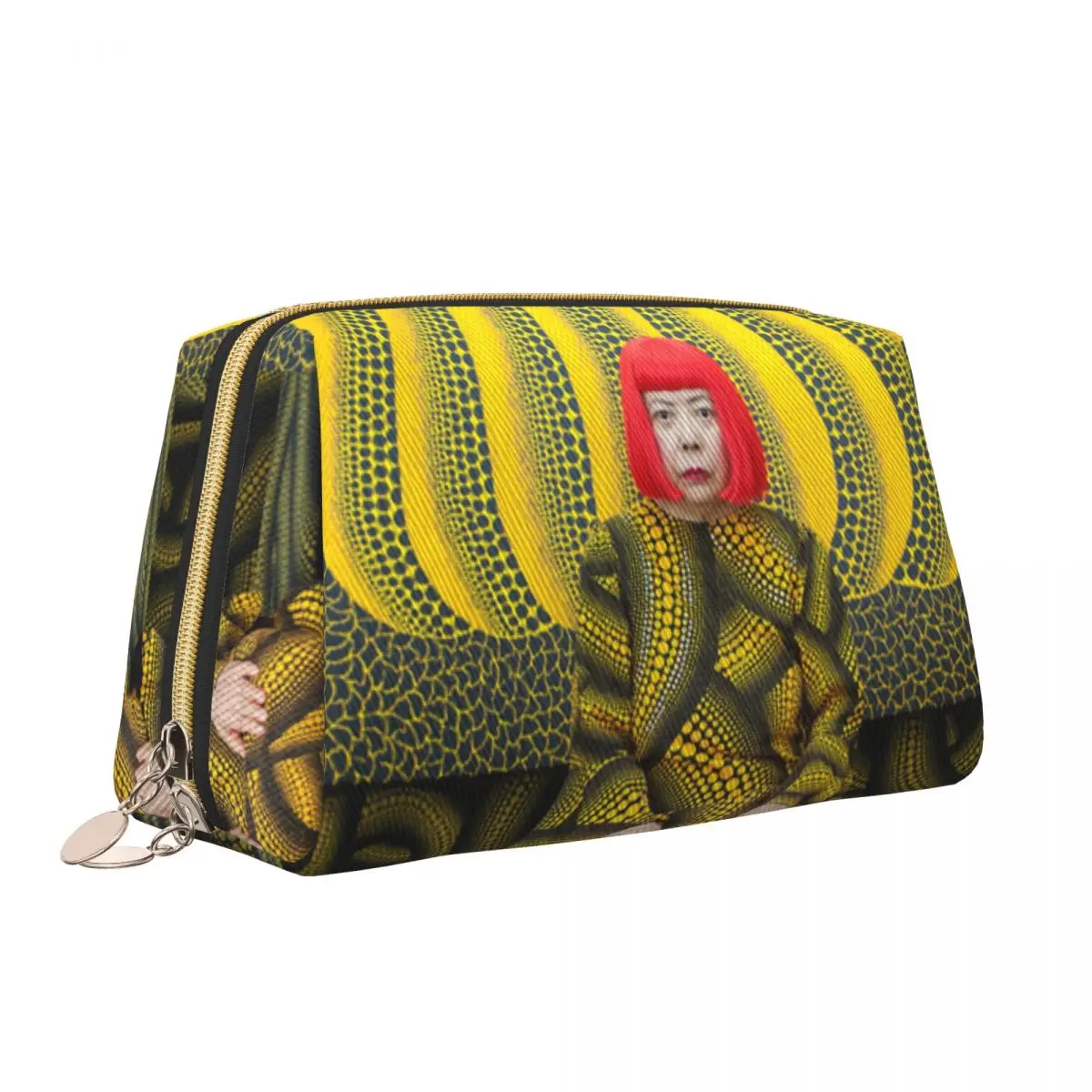 Large Capacity Yayoi Kusama Pumpkins Cosmetic Bags Portable Makeup Pouch Women Washbag Toiletry Kit