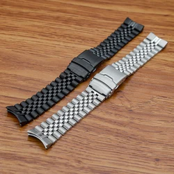 Mod 316L Stainless Steel SKX007 Replace Strap 22mm Watch Bracelet Fits SKX007 Watch Cases Folding Deployment Clasp Strap