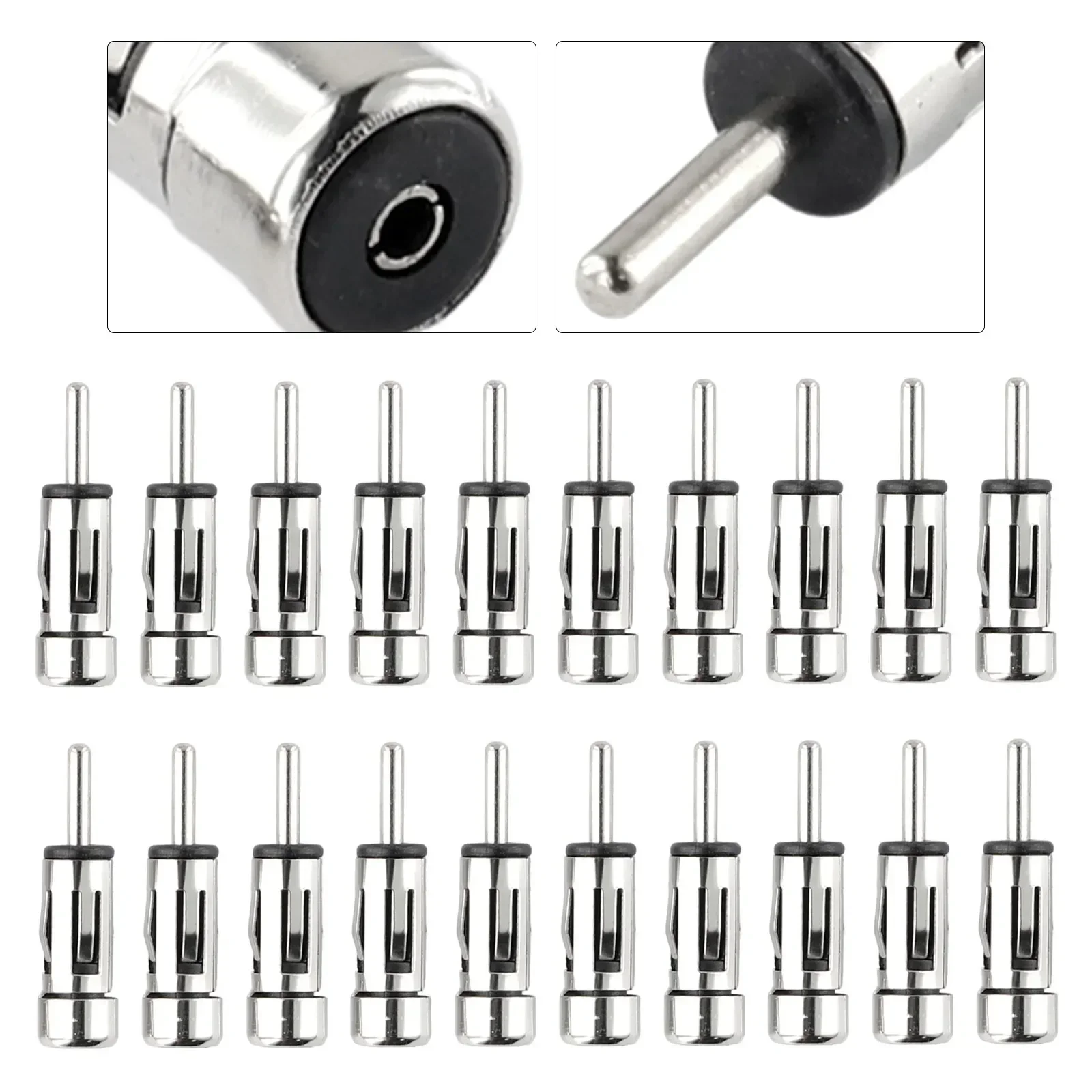 Mât d'antenne en alliage pour véhicules, pièce d'adaptateur d'antenne de voiture, pièce stéréo argentée, ISO à Din, haute qualité, tout neuf, remplacement