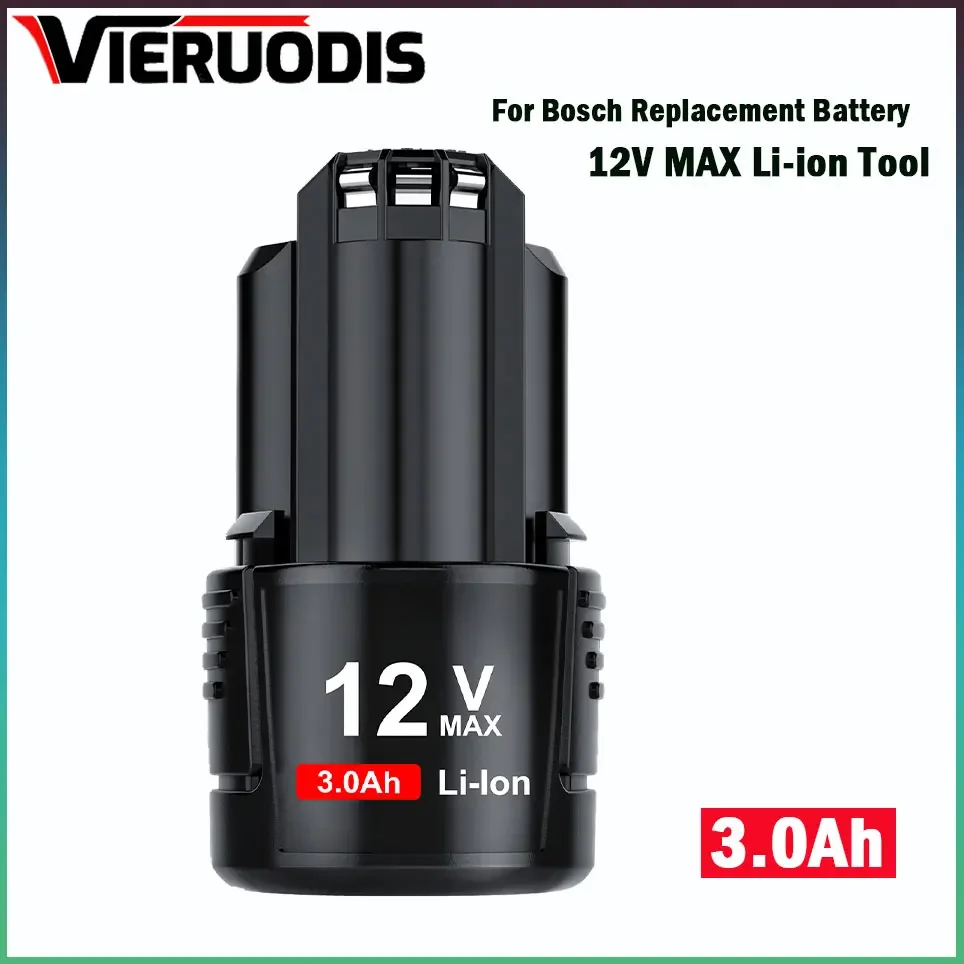 

For BOSCH 12V 3.0Ah Battery for Bosch BAT411A BAT412A BAT413A BAT414 BAT420 2607336013 26073360 Cordless Tool