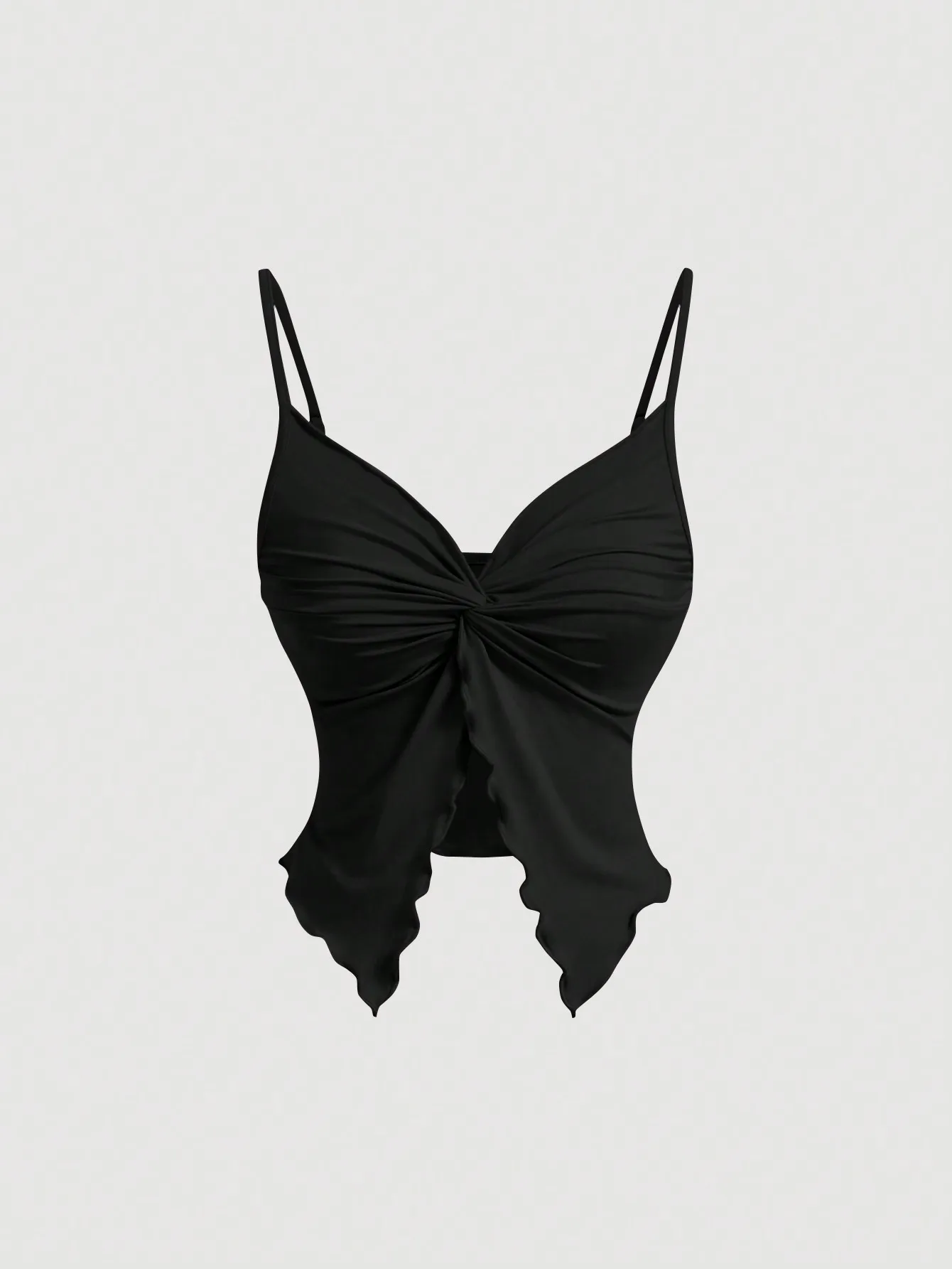 Damen Y2K Sexy rückenfreies Twist Cross Front ärmelloses Top
