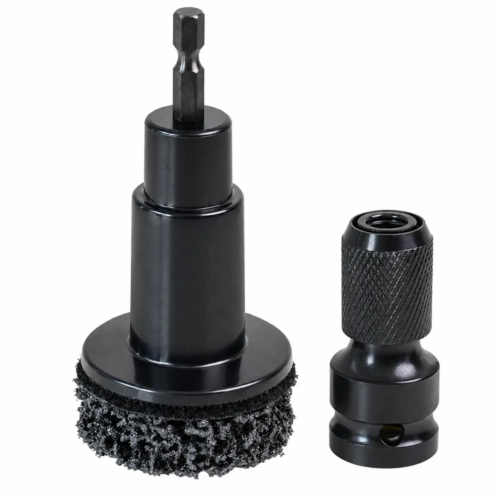 Metal Brush Rust Cleaner Tool for Brake Hub Wheel Disc Drill Grinder with Quick Swap Adapter for Car Repair