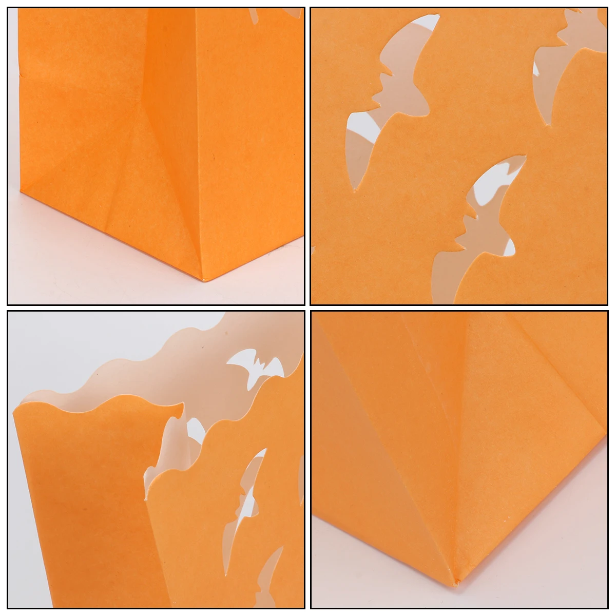 

20 Pcs Candy Bag Hollow Bags Halloween Holder Flame Resistant Luminary Light