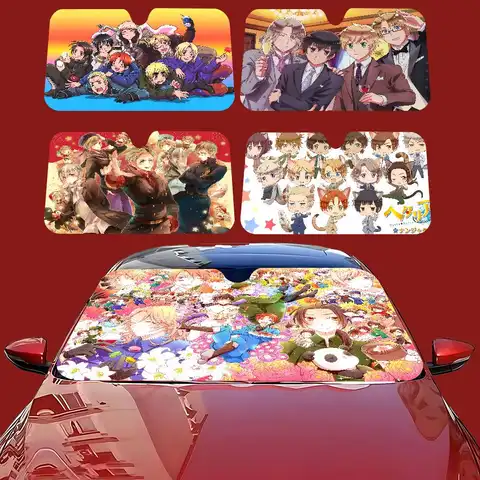 हेटालिया वर्ल्ड स्टार्स पर्सनलाइज्ड विंडशील्ड सनशेड कार कवर सन शेड ऑटो सन वाइजर कार कवर कार सोलर प्रोटेक्शन 12 best sales ऑटो दुनिया - №11