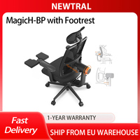 NEWTRAL MagicH-BP Ergonomic Chair with Footrest, Ultimate Comfort,Auto-Following Backrest,Adaptive Lower Backrest,Adaptive lower