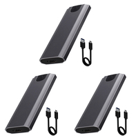 NVME SSD M2 Case NVME/SATA Dual Protocol M.2 to USB Type C 3.1 10gbps SSD Adapter for NVME PCIE NGFF SATA hard drive enclosure