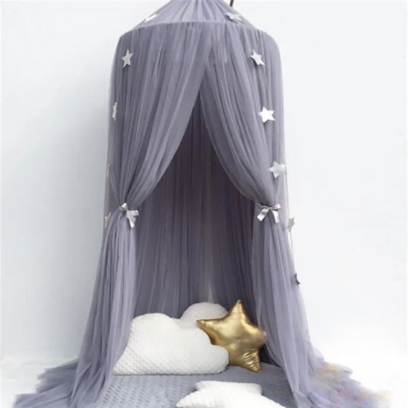 Baby Mosquito Net Nordic Princess Crown Dome Tent Children\'s Room Decor Home Decro Accessories Children\'s Hanging Bed Curtain