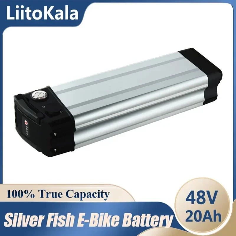 LiitoKala Haiba 48V  Lithium ion Ebike Bicycle Battery Pack 10Ah 15Ah 20Ah For MiFa CMACEWHEEL GW20 750W Folding Bike