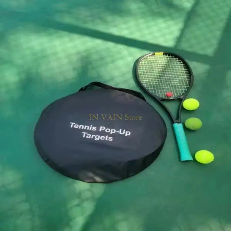 

M5TC Folding Tennis Targets Portable Tennis Targets Rings Tennis Serve Training Tool